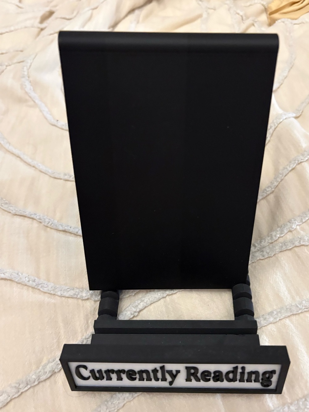 Currently Reading Black Book/Tablet Stand 3d printed